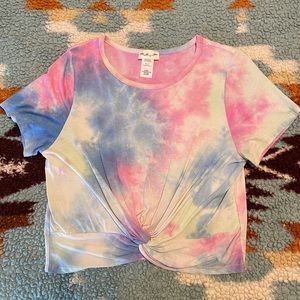 Tye Dye Rainbow Crop Top